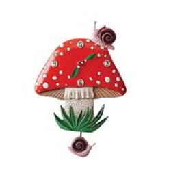 Mushroom Wall Clock
